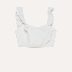 NWT Aritzia Sandrine Blouse WHITE Size 2